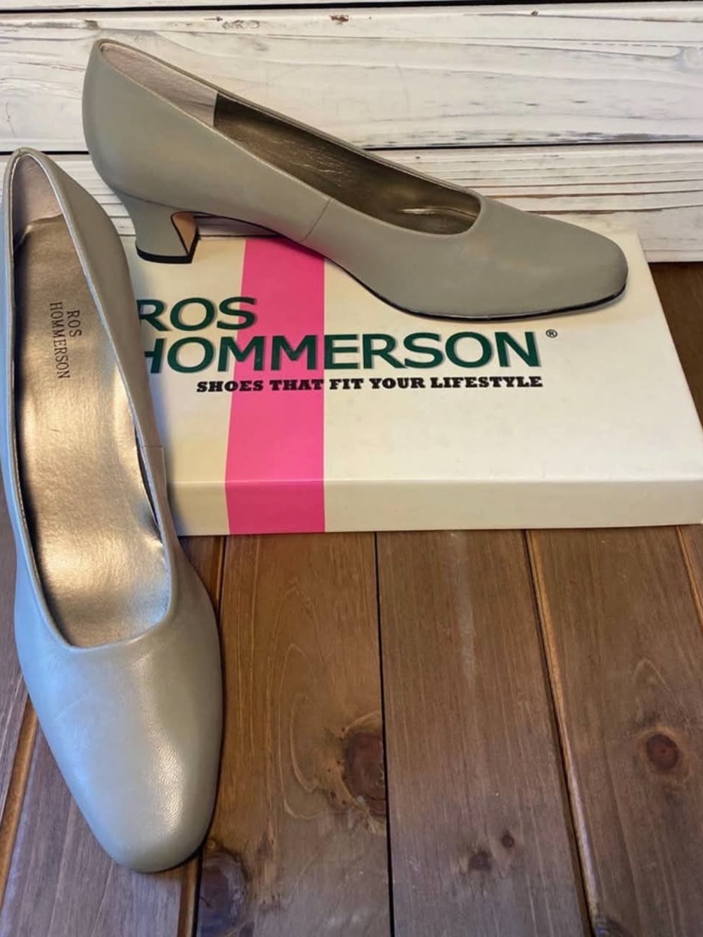 Ros Hommerson Women's Taupe Low Heel Pumps